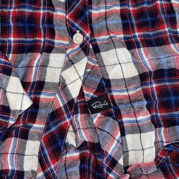Rails Plaid Flannel button down (L) - Picture 3 of 6